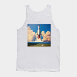 80s Rocket Launch Vintage Tank Top